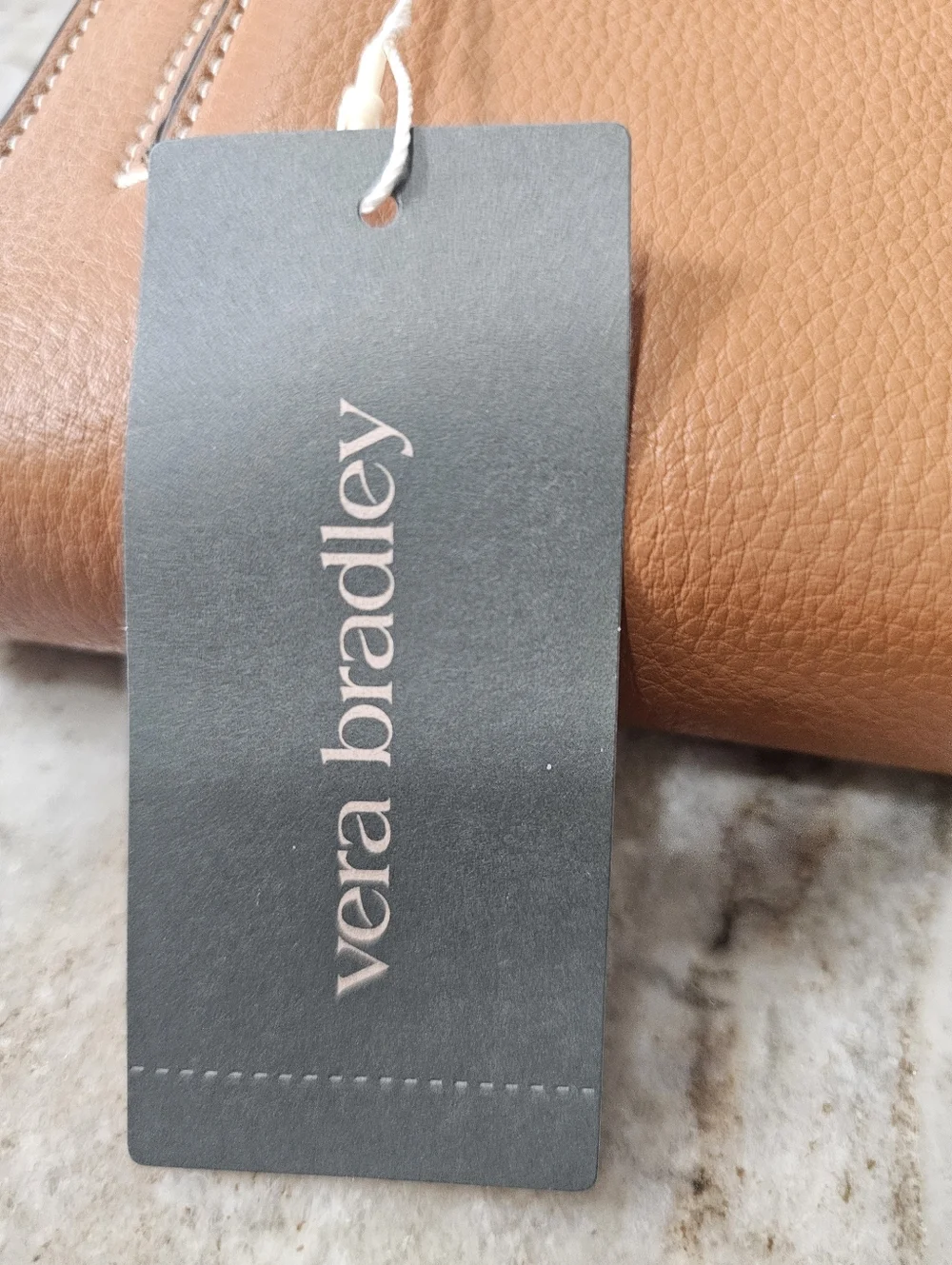 Vera Bradley Roasted Pecan Leather Large Tab Wallet NWT MSRP $145 - Picture 4 of 15